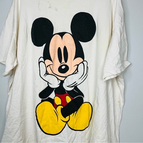 Vintage 90’s Disney Design Mickey Mouse Super Size Tee - Picture 3 of 5